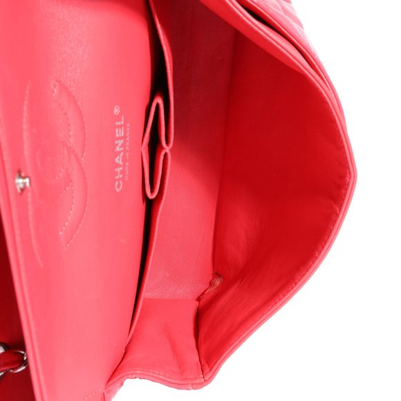 Chanel Candy Pink Quilted Patent Leather Medium Classic Double Flap Bag - Picture 8 of 8